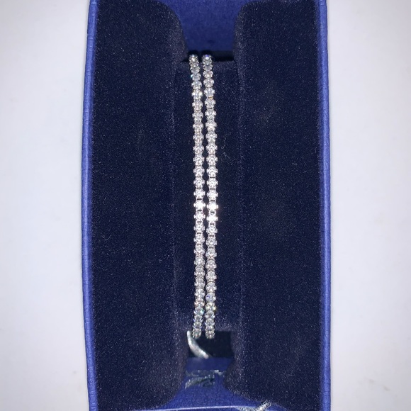 Swarovski CZ Sliding Tennis Bracelet - Picture 2 of 5